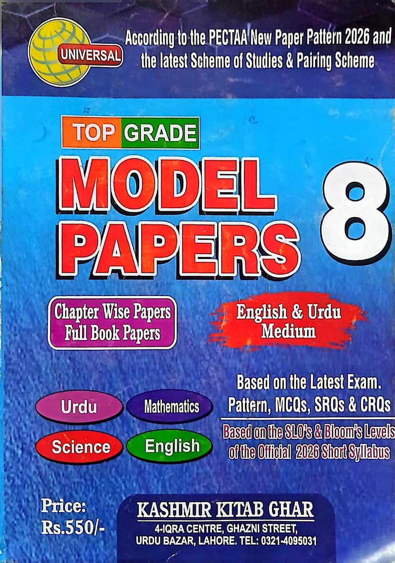 8th Class Model Papers PECTTA 0