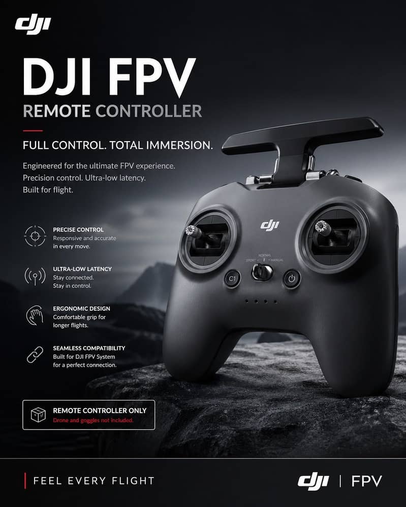 DJI FPV Drone Remote Controller – Excellent Condition 0