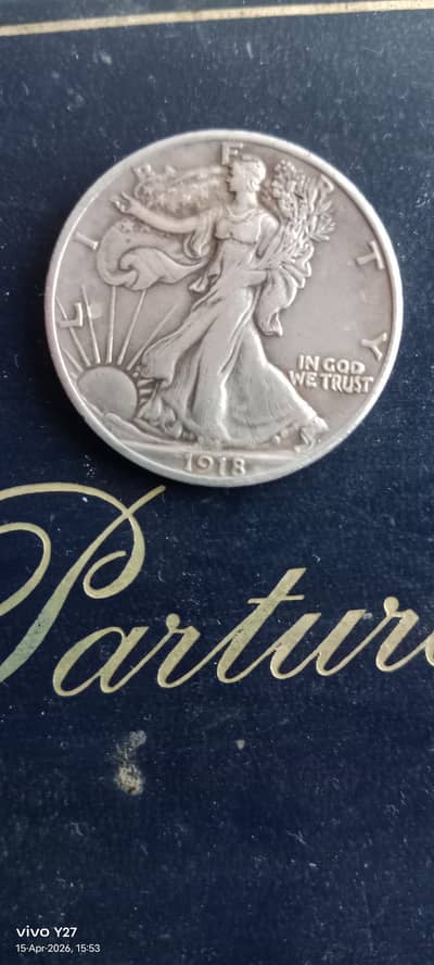 USA walking liberty half dollar 1918