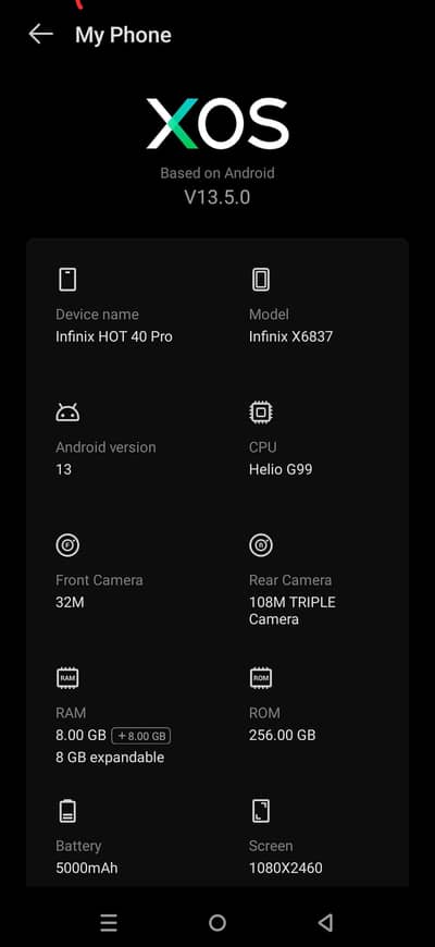 Infinix Hot 40 Pro