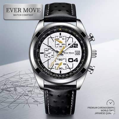 Ever Move Original Watch, All Chronographs Working, High Quality