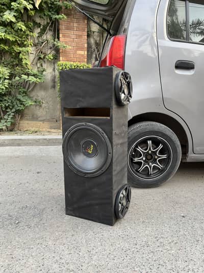 Kicx 12” Subwoofer + 4 Channel 2500w Amplifier + 6x9 Speakers