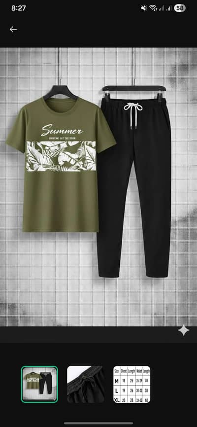 Summer Printed Track suit