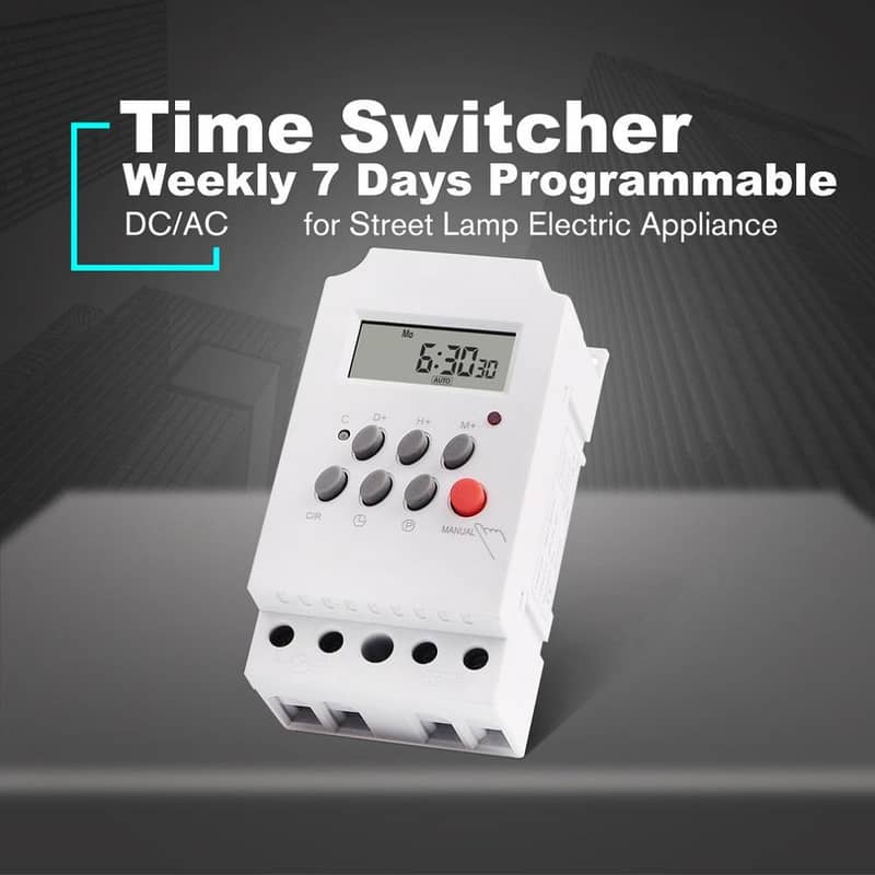 Digital LCD solar Timer for AC pump  7days Weekly Programmable 3