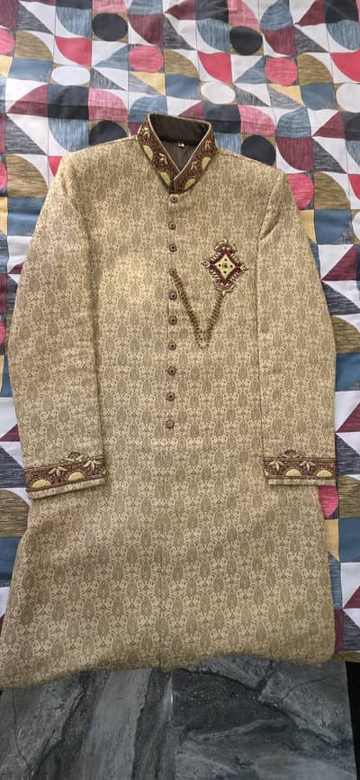 Groom Sherwani and kulla/Designer Groom Sherwani/Wedding Outfit/Dulha