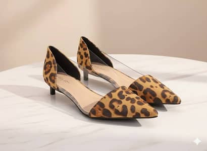 Zenvy Premium Footwear | Designer Boutique Heels |Mesh Slingback Heels