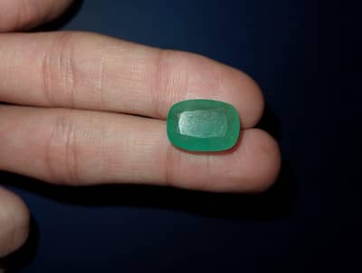 Natural Chitral Emerald 8+ Carat Cushion Cut