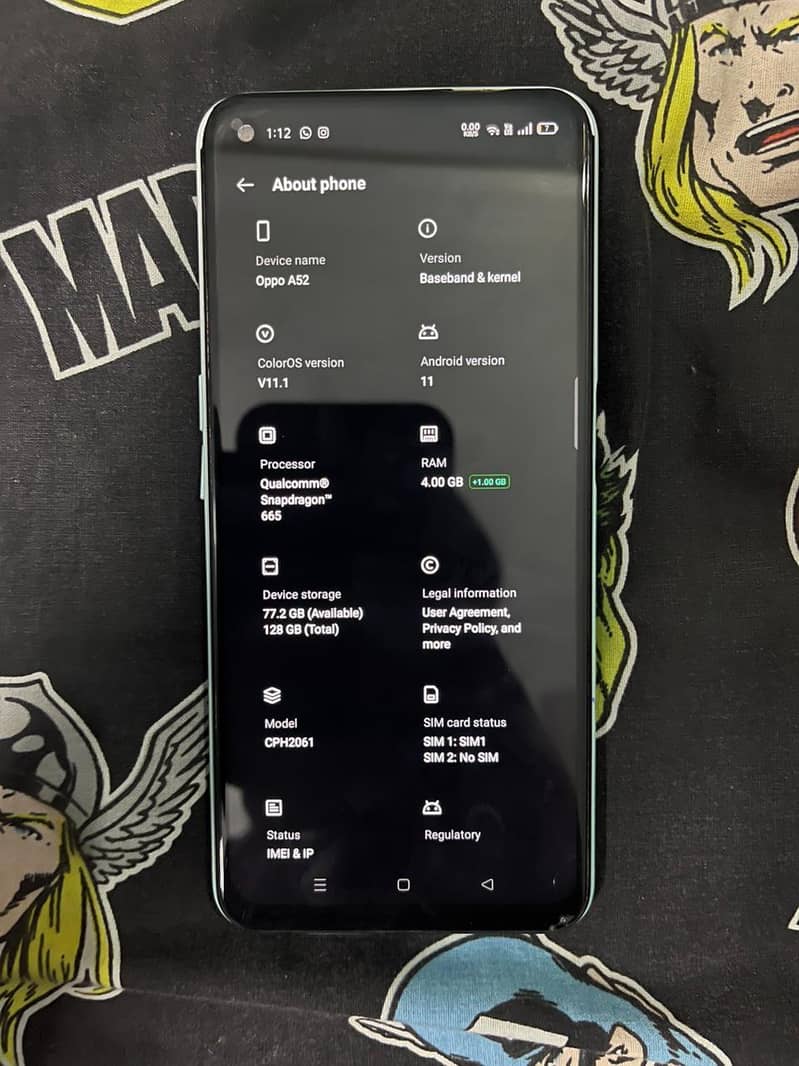 A52 , 128GB with snapdragon processor 2