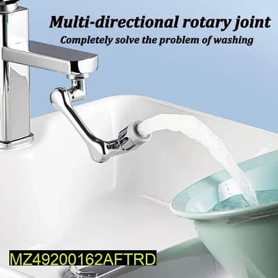 rotating faucet extender for face wash eye wash