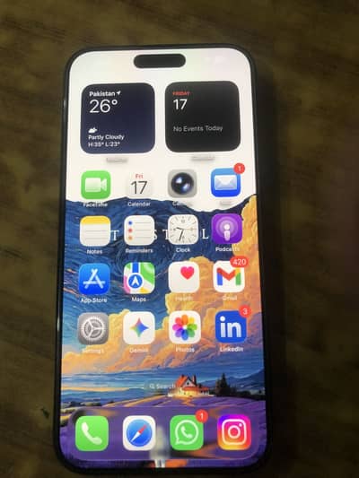 Iphone 15 pro max blue 256gb Jv waterpack