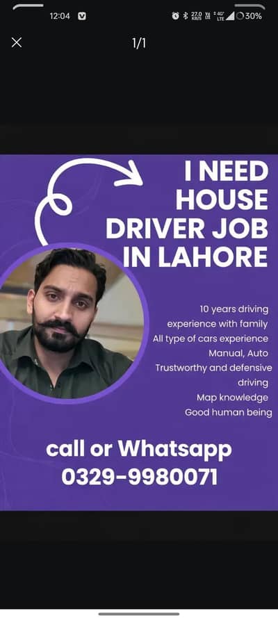 I'm Professional Driver Need Job