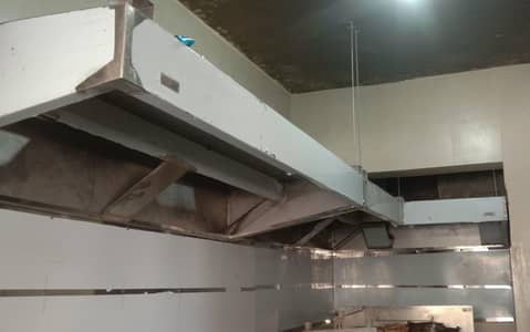 kitchen Ss Table, Counter, Sink,  grease trap , bbq pit,  hood ducting