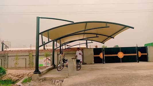 Parking shade for cars / Heat & waterproof shade / Pvc car porch shade