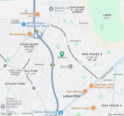 1 Kanal Possession Plot DB Pole Clear Block V , DHA Phase 8 Hot Location