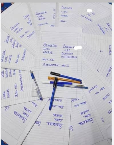 Handwriting Assignment, Typing And Data Entry job Available