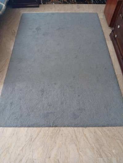 Minimalist Slate Grey Low-Pile Area Rug
