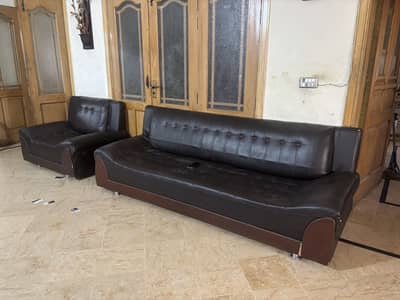 7 seater leather sofa
