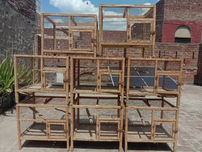 Wooden Parrot Cage for Sale – Rs. 700 per cage Fixed
