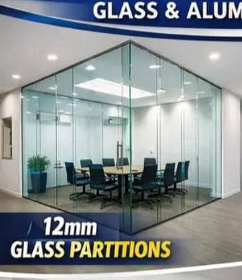 12mm glass door work