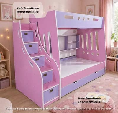 Bunk bed | Kid wooden bunker bed | Baby bed | Double bed | Triple bed
