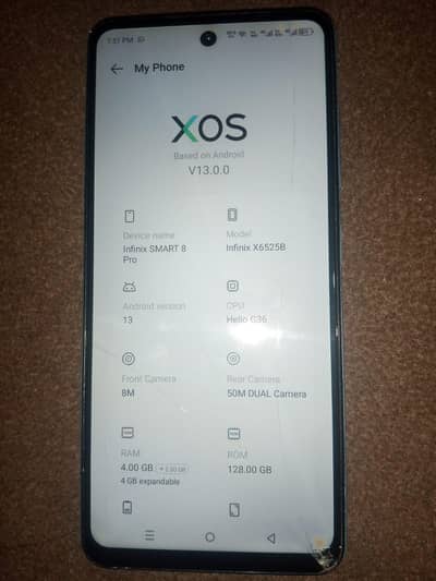 Infinix smart 8 pro 4+2/128GB