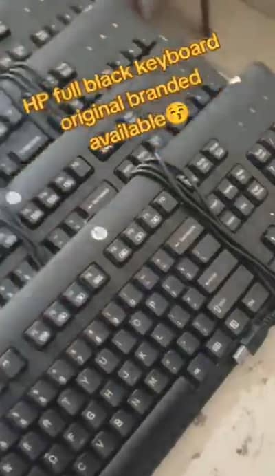 Hp full black Branded Keyboard