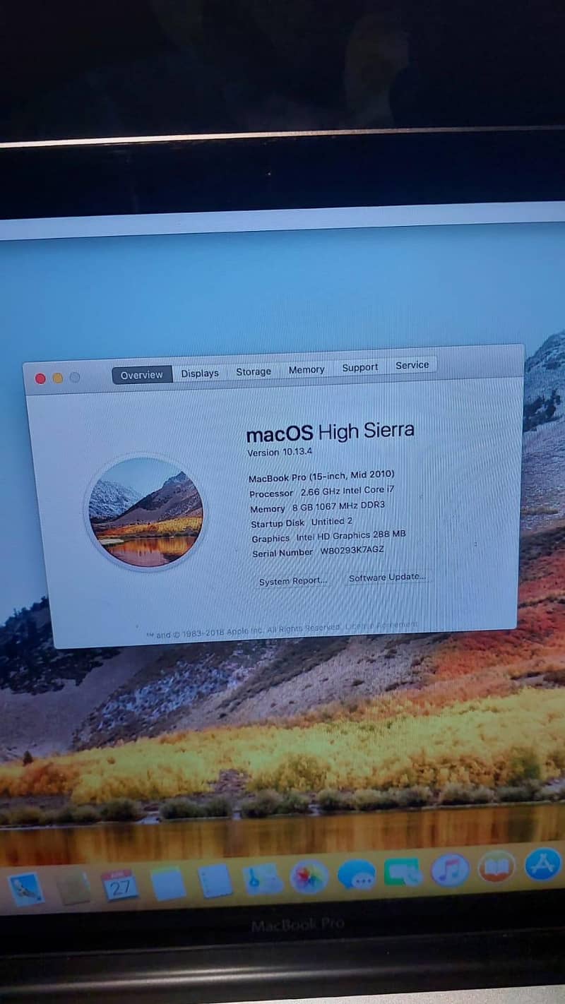 macbook pro 15 macOS 10.13. 6 2