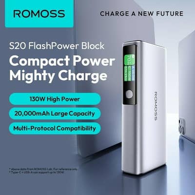 20000 mAh power bank 130w display