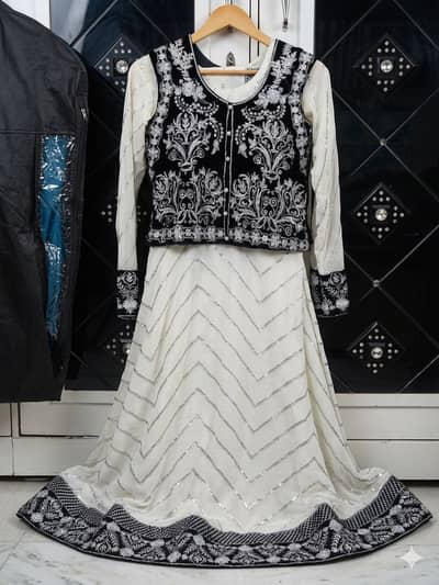 Black & White Ethnic Co-ord Set