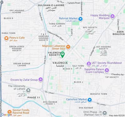 6 MARLA 150 SQFT PLOT COMMERCIAL FOR SALE IN VALENCIA TOWN LAHORE