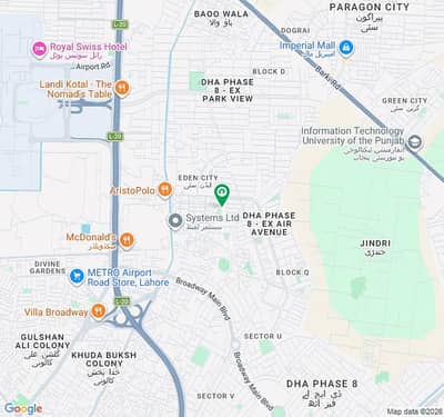 Prime 10 Marla Plot for Sale M Block DHA Phase 8 Air Avenue