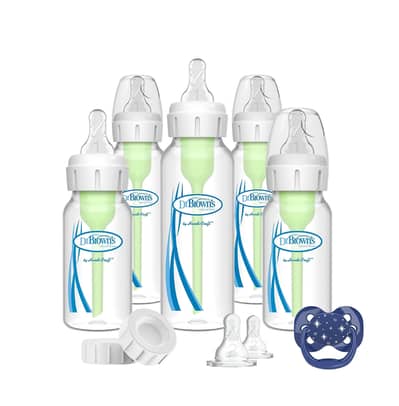 DR. BROWN NATURAL FLOW ANTI-COLIC OPTIONS+ NARROW BABY BOTTLE GIFT SET