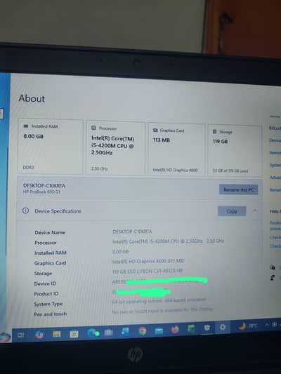 HP ProBook 650 g1