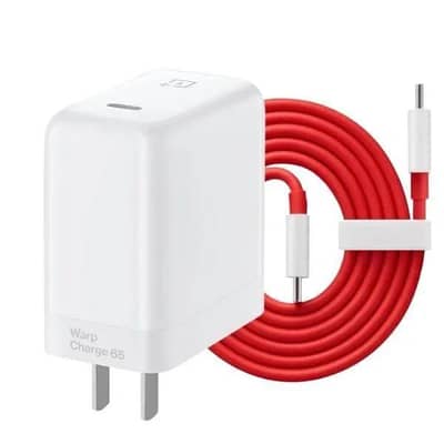65W Wrap Charger With  Red Cable for OnePlus Phone