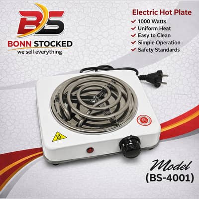 Electric Stove for cooking, Hot Plate heat up in just 2 mins, Easy to