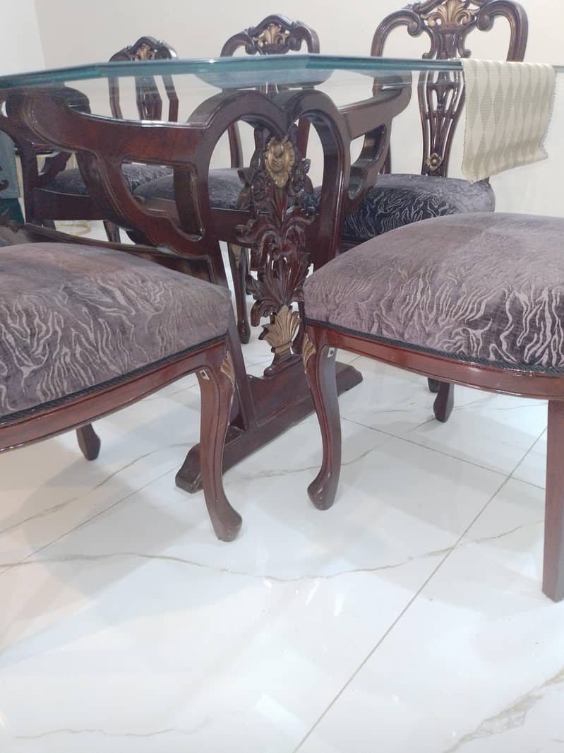 Dining table with chairs 8