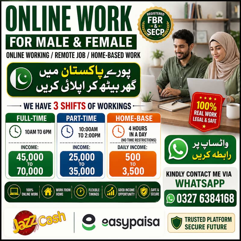 Assignment Work/ Typing job / Data Entry Job / Job for male and female ...