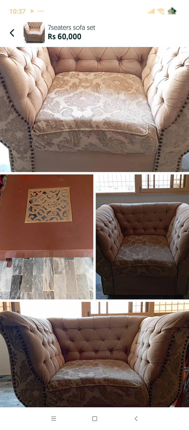 7 seaters sofa set with centre table 0