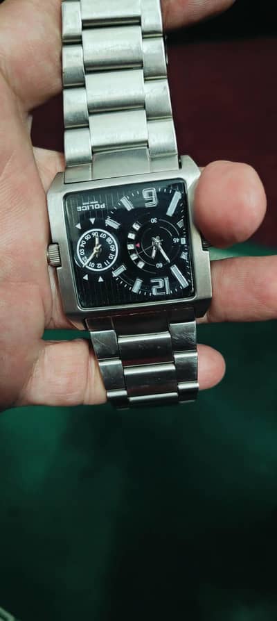 Police dual time watch