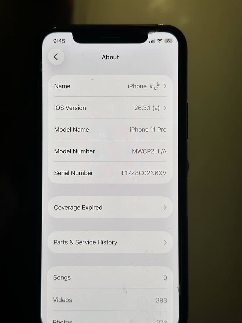 Iphone 11 pro 5