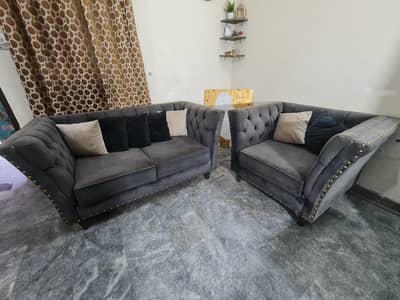 Sofa Set (2 Seater + 1 Seater) Gray Color