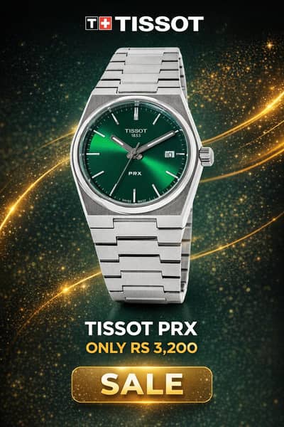 Tissott prx sapphire glass round dial