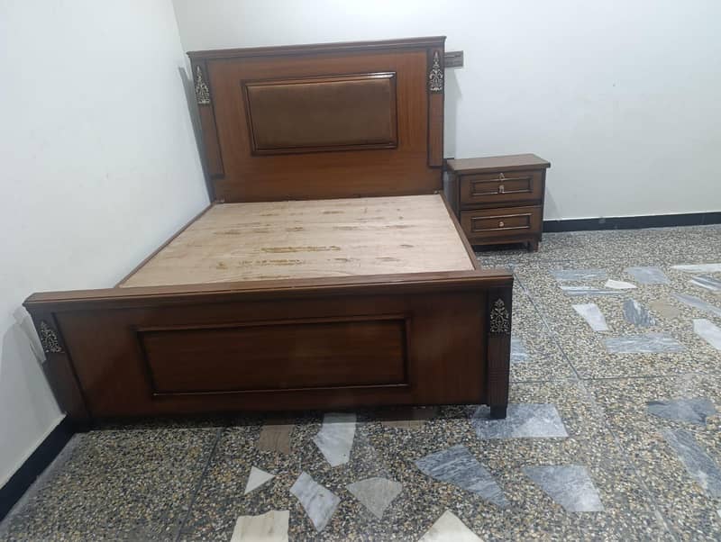 Bed with Side table 2