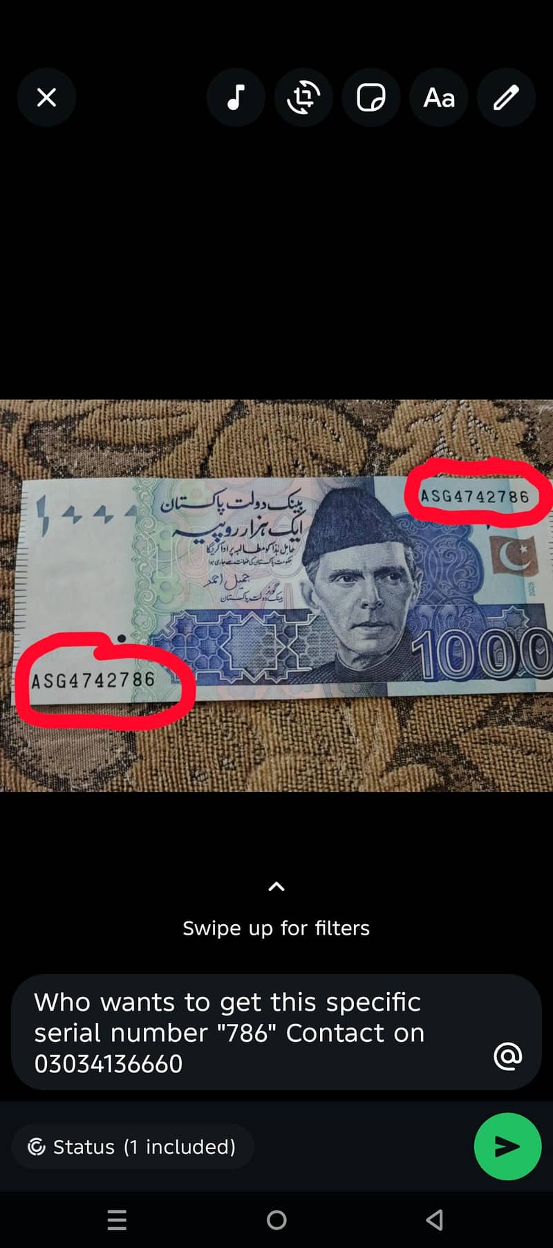 1000 note 0