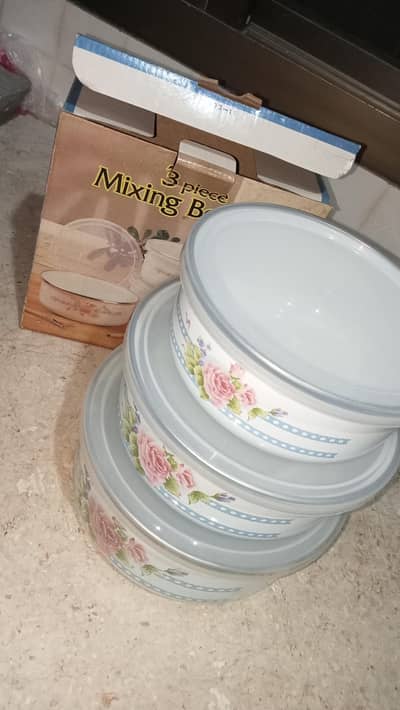 3-Piece Mixing Bowl Set,  Durable, Space Saving & Kitchen Essential