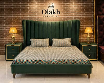 Double bed/king size bed/dressing table/bed set/Poshish bed/furniture