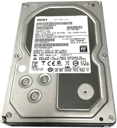 Hitachi 4tb and 6 tb hard