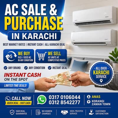 Sale Your Old Ac :- Ac Purchase & Sale - All Karachi 