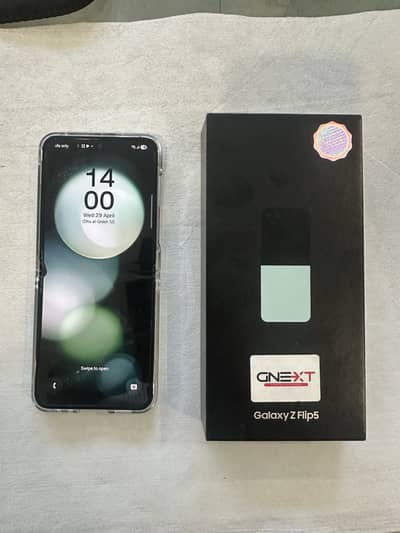 Samsung Z flip 5 Official PTA Approved 8/512 GB Mint green color
