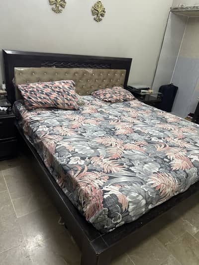 Bed Dressing side tables 3 door wardrobe